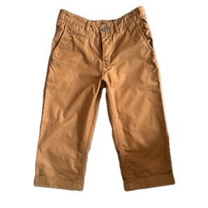 【美品】NAVY クロップドパンツ 七分丈 Sサイズ キャメルブラウンカラー マックハウス