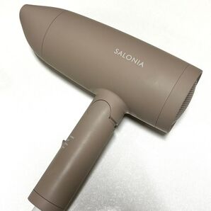 定価5,918円 SALONIA スピーディーイオンドライヤー ベージュ マイナスイオン 軽量 サロニア 大風量 美品