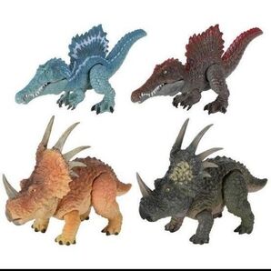 いきもの大図鑑レプティ恐竜02 4種類 袋未開封の新品 可動します フィギュア カプセルトイ ガチャ Figure