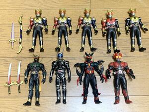 バンダイ ソフビ 仮面ライダーアギト アナザーアギト エクシードギルス G4 アギトバーニングフォーム など全部で9体 中古