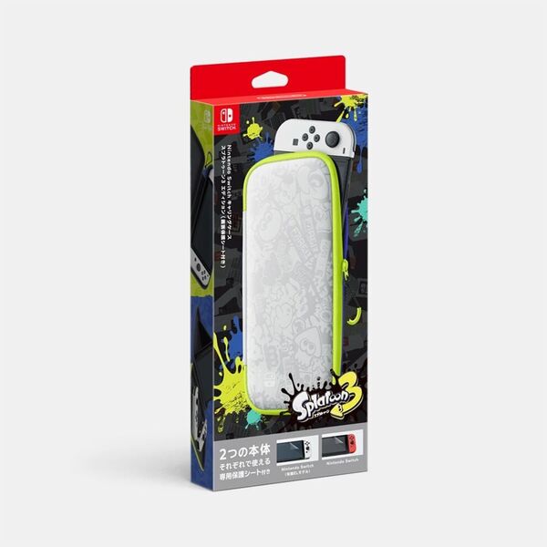Nintendo Switchキャリングケース スプラトゥーン3エディション(画面保護シート付き)