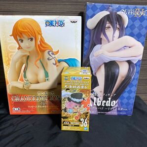 ワンピースナミペローナ オーバーロードアルベドフィギュアセット GRANDLINE ONE PIECE プライズ