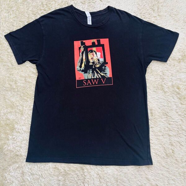 激レア ソウ5(SAW V)Y2K ムービーTシャツ ホラー ブラック XL