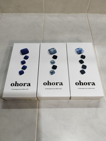 ohora オホーラ★ネイルシール★ジェルネイル フットネイル12★新品3個セット