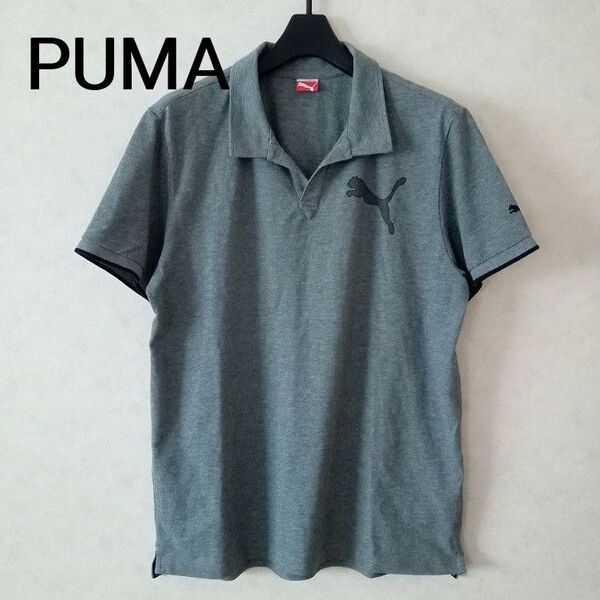 PUMA プーマ / ポロシャツ グレー メンズO