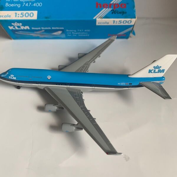 herpaヘルパ1/500KLMオランダ航空ボーイング747-400