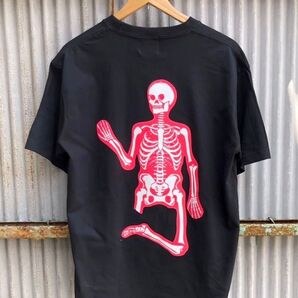 新作●MAD MOUSE COMIC マッドマウスコミック broken born Club スカル Tシャツ【黒】【L.XL.】