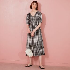 チェックワンピ