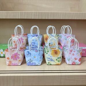 ミニ紙袋 ハンドメイド フォーシーズンズフラワー デザインペーパー 花柄
