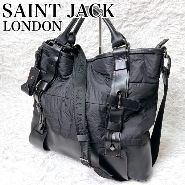 【希少】SAINT JACK アーカイブ 2way トートバッグ ショルダー ビジネスバッグ 大容量 00’s 90's Y2K