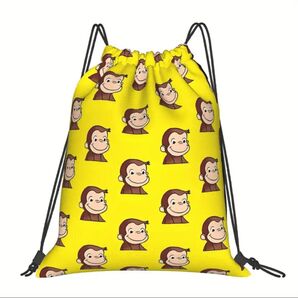 新品未使用 ナップサック おさるのジョージ お着替え袋 体操着袋 体操服袋 給食袋