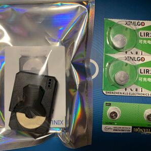 SOLOMON/ソロモン GP-02A サイサリス 専用ボタン電池 LIR1240 2個 AG1/LR621 2個 充電器セット