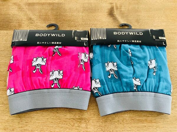 BODY WILDボクサーパンツL2枚セット