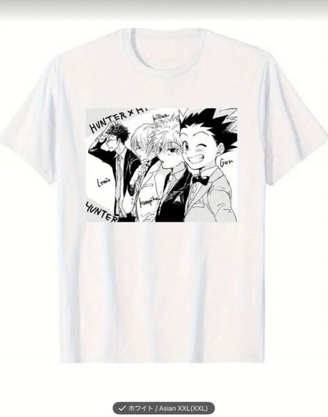 HUNTER×HUNTER プリントTシャツ ホワイト XXL