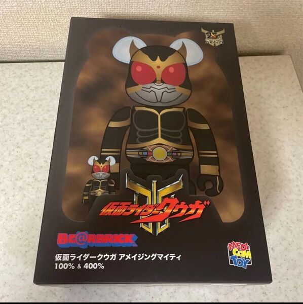未開封新品 ベアブリック 仮面ライダークウガ アメイジングマイティ 100% & 400% 超クウガ展 BE@RBRICK