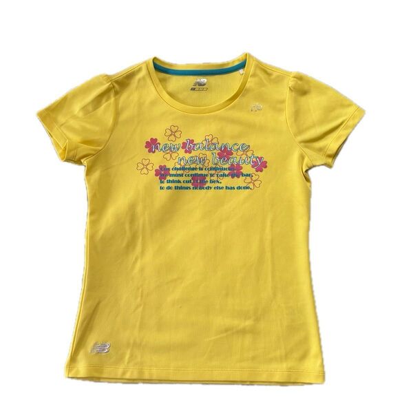 New Balance レディース半袖Tシャツ テニスイエロー Sサイズ