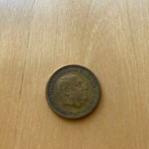 スペイン 旧通貨 1ペセタ硬貨 1963年