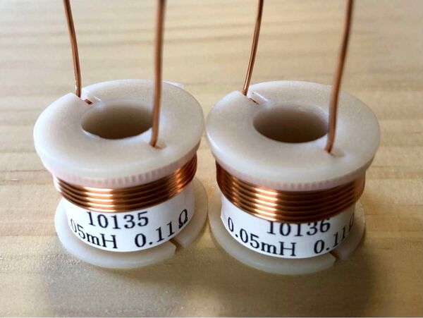 0.05mH 2個セット ネットワーク用空芯コイル、 線径φ0.8mm、20AWG