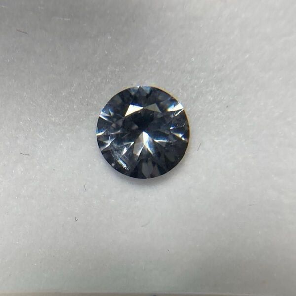 【最終値】約5ミリ プラチナスピネル 宝石 ルース 天然石 グレースピネル 0.448ct 購入店の品質保証書あり ラウンドカット