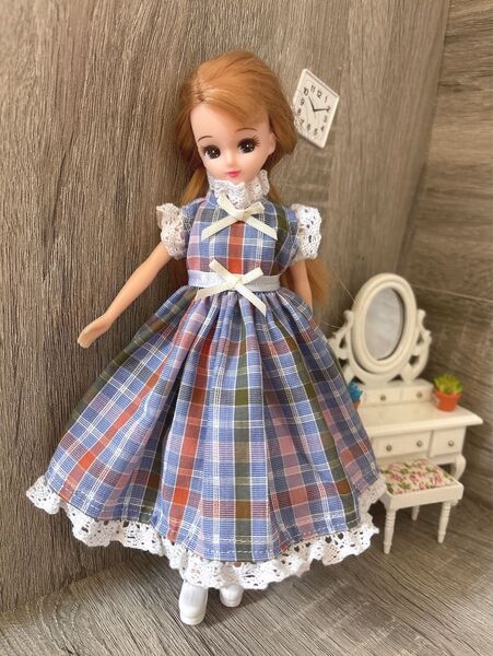リカちゃん ブライス ハンドメイド服 ワンピースA 147