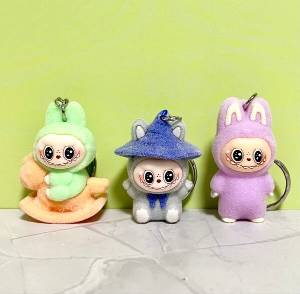 【MK04】LABUBU ラブブ キーホルダー 3点セット