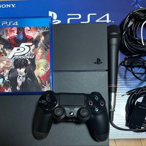 PS4 本体(500GB) ペルソナ5 コントローラー マイク まとめ売り