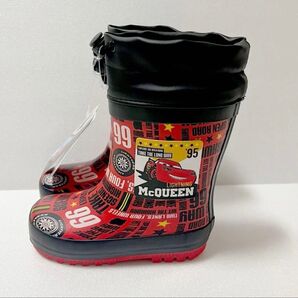 新品未使用 タグ付き ディズニー カーズ 長靴 15センチ キャラクター 可愛い 子ども レア レインブーツ 防滑 防雪 防寒
