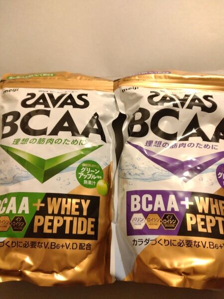 【新品】SAVAS BCAA + WHEY PEPTIDE 2種