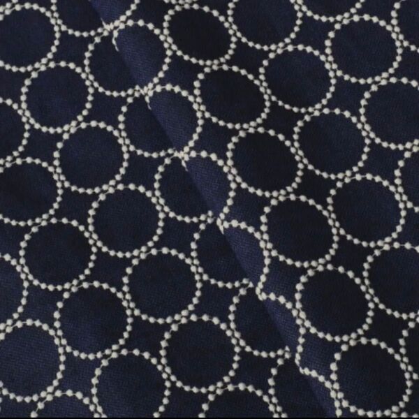 ミナペルホネン ファブリック タンバリン ネイビー ◯25×10