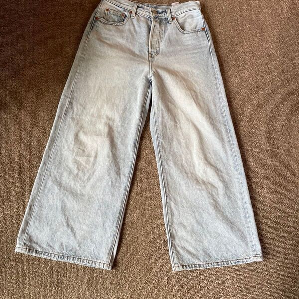 LEVIS PREMIUM 57723 バギー クロップド ハイウエスト w26 リーバイスプレミアムデニムジーンズレディース