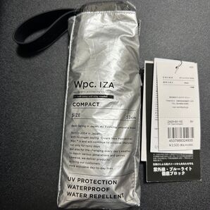 Wpc. 折りたたみ傘 日傘 晴雨兼用 IZA コンパクト 53cm 手開き式 遮光率100% SV シルバー