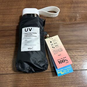 遮光切り継ぎタイニー Wpc. 日傘 折りたたみ tiny ブラック BK 折りたたみ傘 晴雨兼用