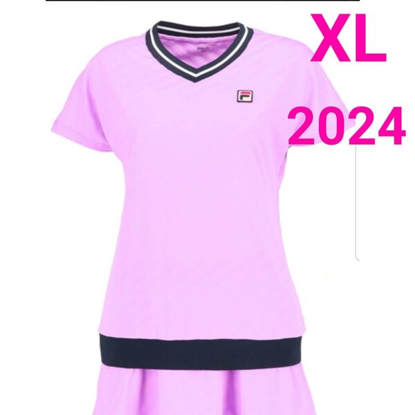 フィラ FILA テニスウェア レディース ゲームシャツ 2024SS