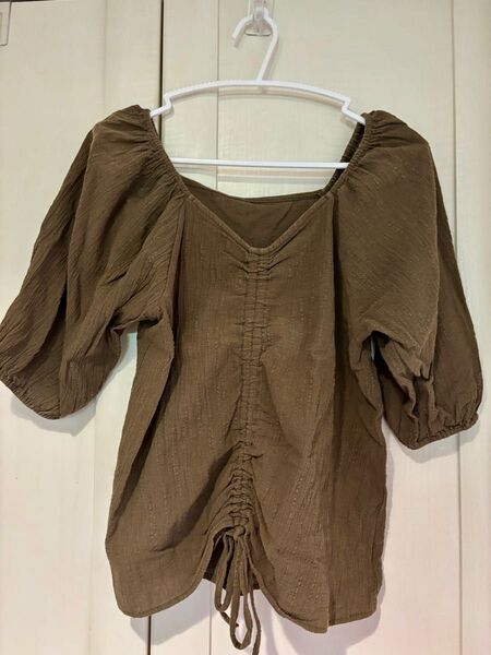 AZUL BY MOUSSY 2WAY SHIRRING PUFF BLOUSE