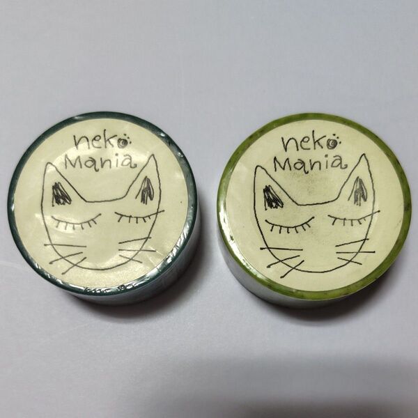 ネコマニア マスキングテープ 20mm/10m 2個セット