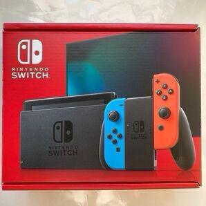 【25年製・新箱デザイン】Nintendo Switch HAD-KABAH ネオンレッド ネオンブルー(使用頻度極小)