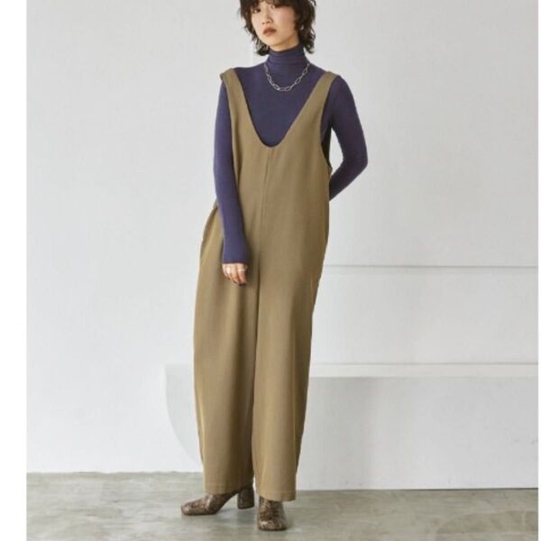 【TODAYFUL】Uネックコンビネゾン オリーブ 36