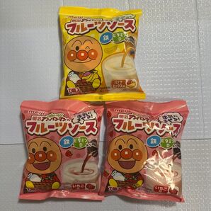 明治 アンパンマンのフルーツソース いちご&バナナ 3個セット