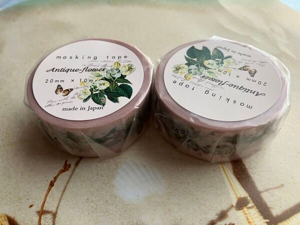 COVO マスキングテープ アンティークフラワー antique flower 20mm×10m