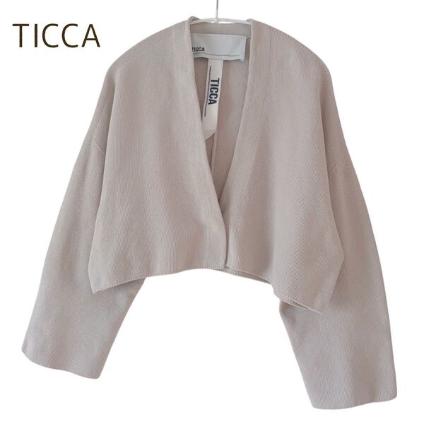 ティッカ TICCA ニットトッパーカーディガン はおり かのこ アイボリー F