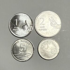 インド 硬貨 セット ハンドサイン