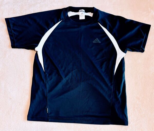 adidas 半袖ドライTシャツ メンズL ネイビー