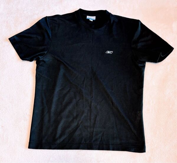 リーボック ワンポイントロゴ 半袖Tシャツ メンズM ブラック