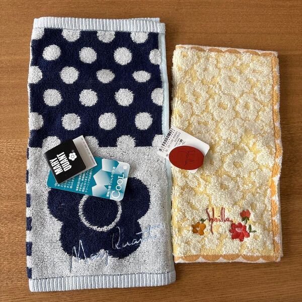 MARY QUANT Sybilla 花柄 タオルハンカチ 2枚セット