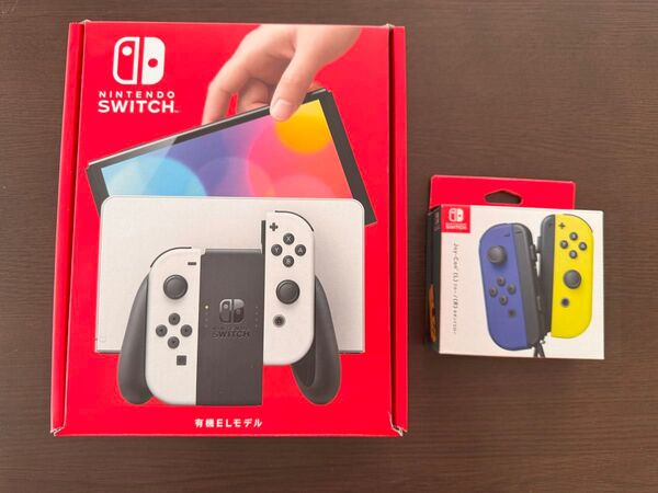 Switch有機EL ホワイト&追加Joy-Conネオンイエロー