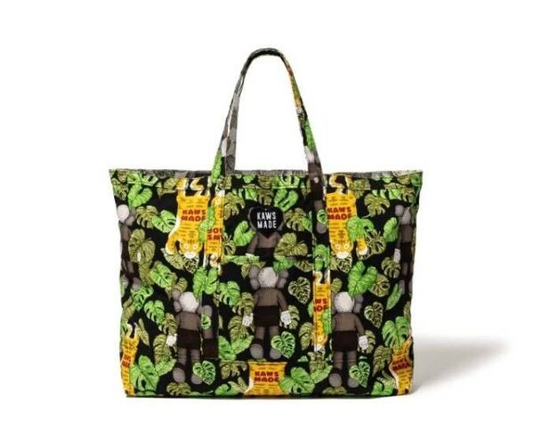中古 正規品 ☆ HUMAN MADE x KAWS ☆ リバーシブル トートバッグ