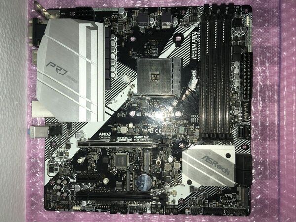 ASROCK B550M PRO4 マザーボード本体のみ OSおまけ 難あり