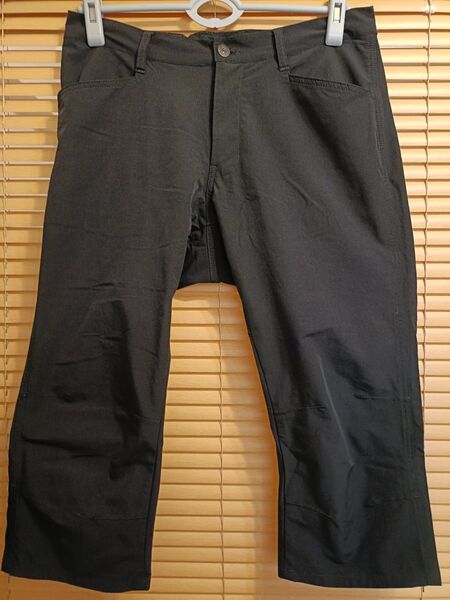 カペルミュール(KAPELMUUR)ストレッチ 脚長 クロップドパンツ ブラック L サイクル ロードバイク