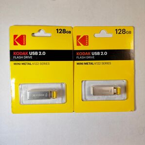 【24時間以内発送】KODAK USBメモリ 128GB 2個セット ミニメタル K122シリーズ