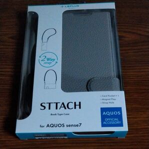 AQUOS sense 7 ショルダーストラップ付きPUレザーフラップケース